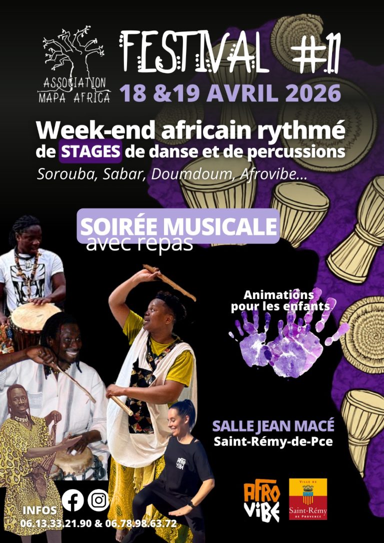 Festival Mapa Africa Saint-Rémy-de-Provence atelier danse Afrovibe